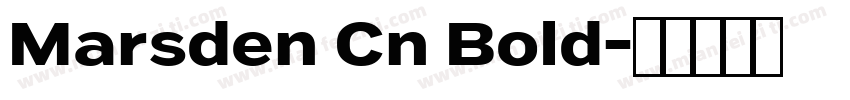 Marsden Cn Bold字体转换